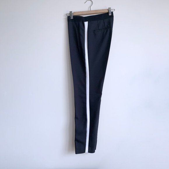 ZARA Navy with white side stripe pants Sz30 - Picture 3 of 4